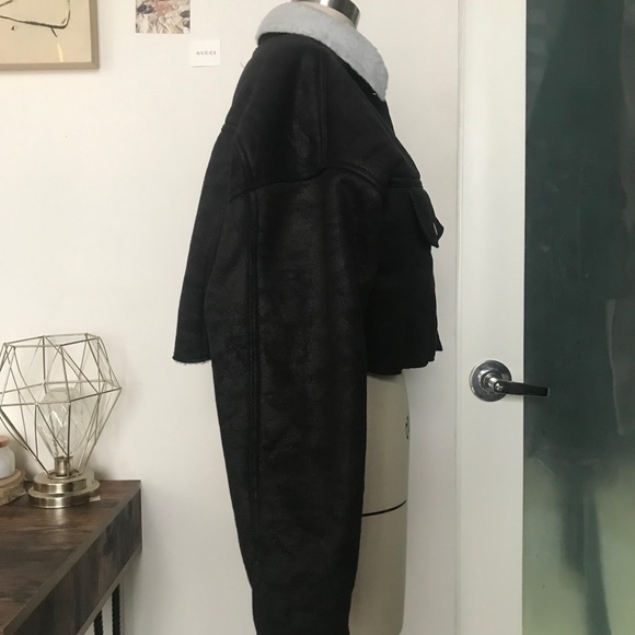 Verge Girl Cropped Jacket (faux fur and suede) - Picture 6 of 6